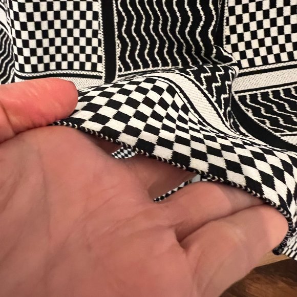 ZARA WOMENS SIZE M SHORT SLEEVE DRESS BLACK / WHITE BNWT (22-093) - Picture 9 of 15